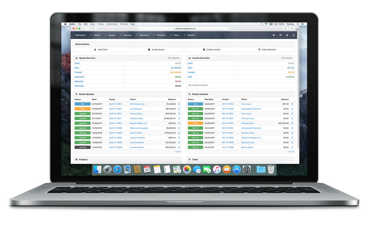 open source crm with invoicing